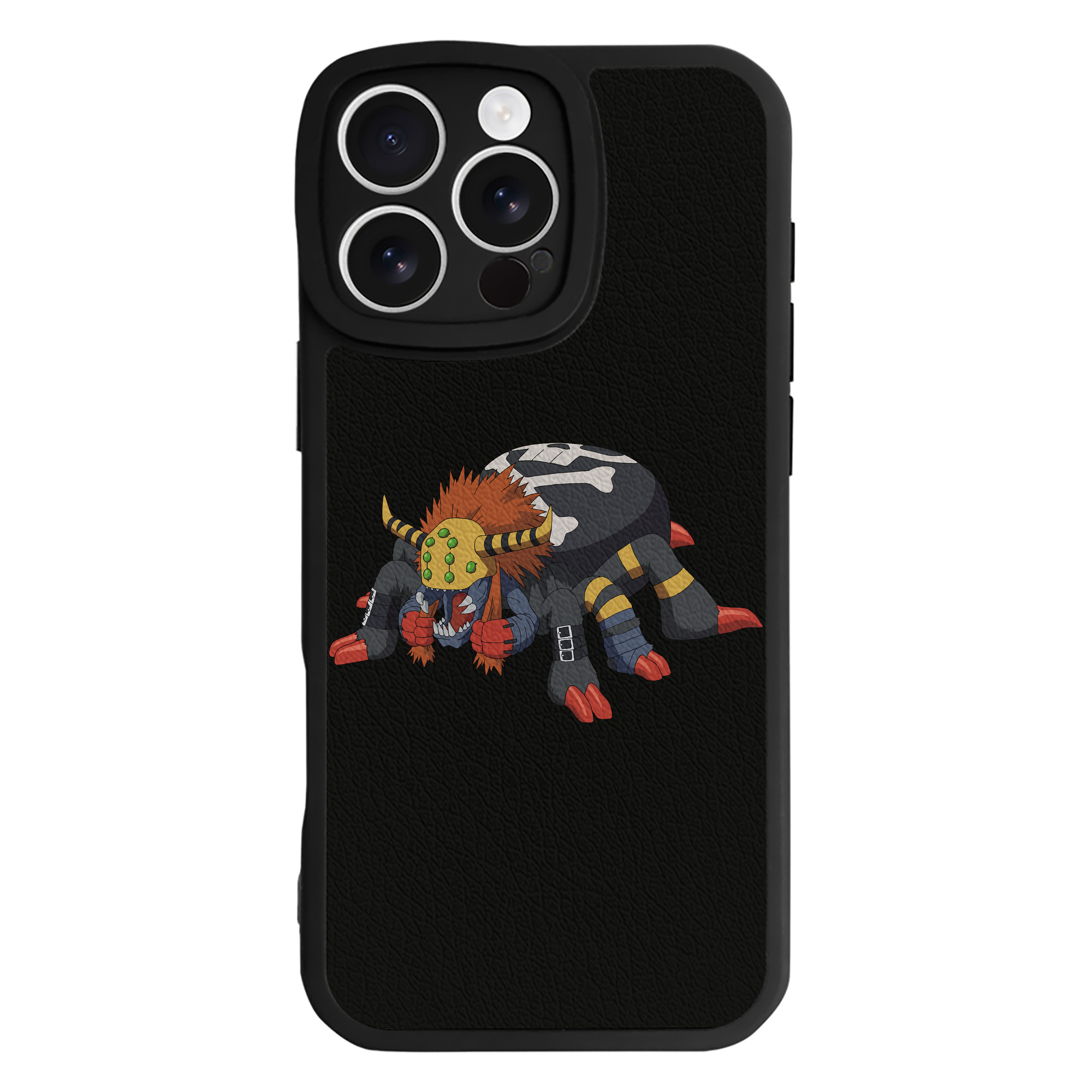 （画像用） Digimon デジタルモンスター/デジモン 【iPhone 16シリーズ対応】シリコンスマホケース（レザー調） 材質：シリコン